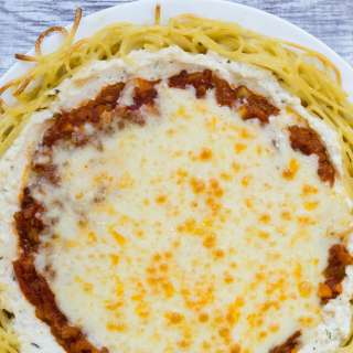 Vegetarian Spaghetti Pie
