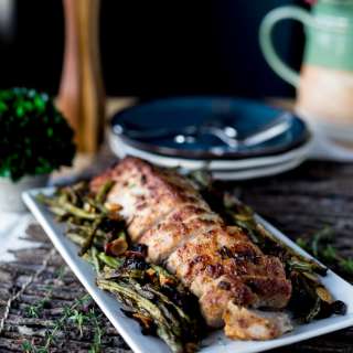 Herbed Mayonnaise Roasted Pork Loin