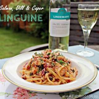 Salmon, Dill and Caper Linguine