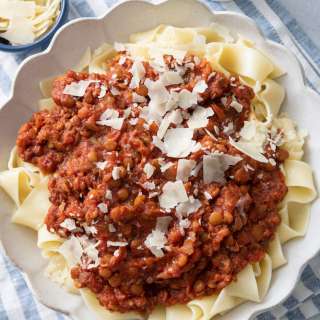 Lentil Mushroom Bolognese