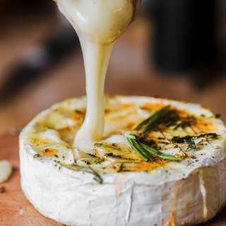 Baked Camembert with Hot Honey