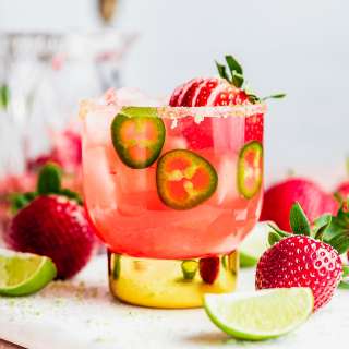 Strawberry Jalapeño Margaritas