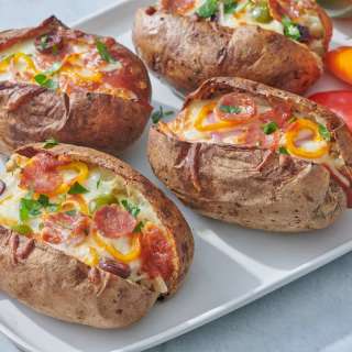 Pizza Stuffed Potatoes