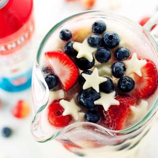 Patriotic Vodka Lemonade Spritzer
