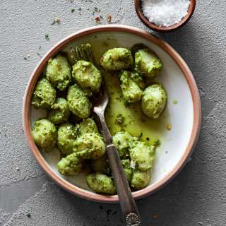 Simple Pesto Gnocchi