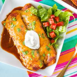 Enchiladas with Homemade Enchilada Sauce