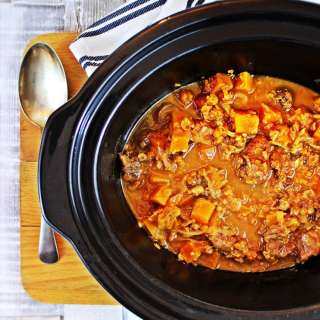 Slow Cooked Beef & Butternut Squash
