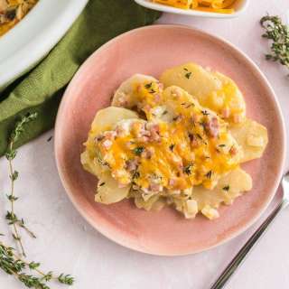 Crock Pot Scalloped Potatoes with Ham