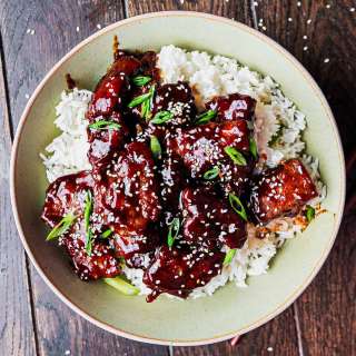 Easy Sticky Crispy Mongolian Beef