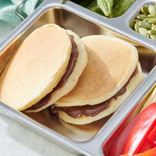 Chocolate Sunbutter Pancake Sandwiches