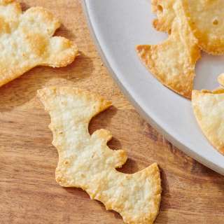 Baked Halloween Tortilla Chips