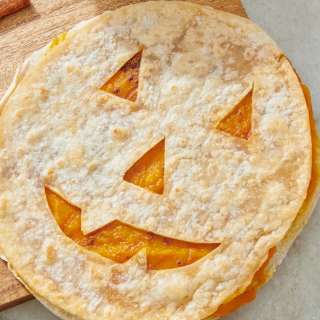 Easy Jack-o'-Lantern Quesadillas