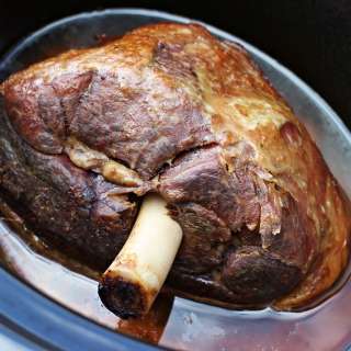Easy 2 Ingredient Slow Cooker Roast Lamb