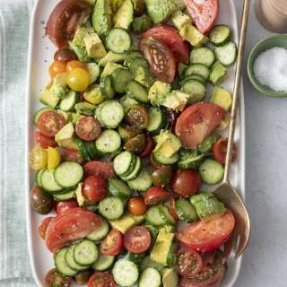 Avocado Cucumber Tomato Salad