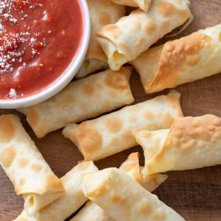 Air Fried Wonton Mozzarella Sticks