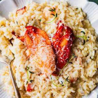 Creamy Butter Poached Lobster Risotto Recipe