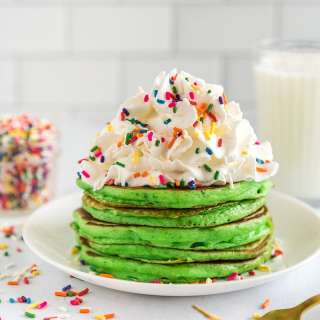 Green Pancakes for St. Patrick's Day