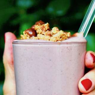 Berry Chocolate Coconut Manna Smoothie