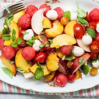 Summer Fruit and Mozzarella Salad