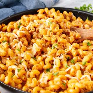 Creamy Beef and Noodles Skillet