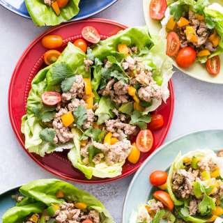 Stir-Fried Chicken in Lettuce Cups