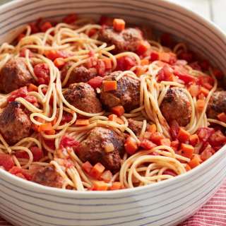 Spaghetti and Turkey Meatballs
