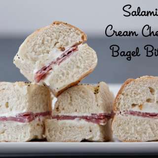 Salami Cream Cheese Bagel Bites