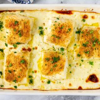 Baked Cod in Cream Sauce