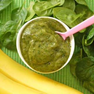 Spinach Banana Puree
