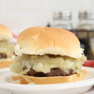Copycat McDonald's Grilled Onion Cheddar Burger