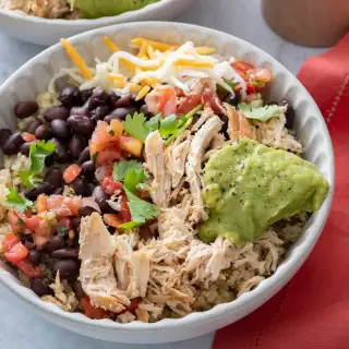 Slow Cooker Chicken Burrito Bowls