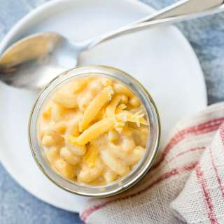 Pumpkin Mac and Cheese in a Mug