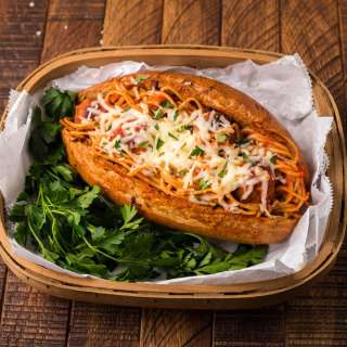 Spaghetti Stuffed Subs
