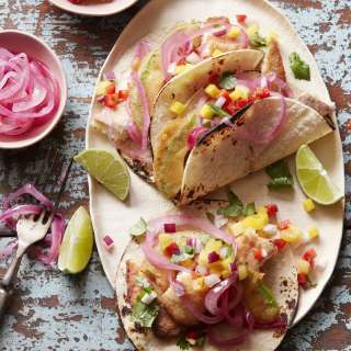 Whitefish and Crispy Avocado Tacos