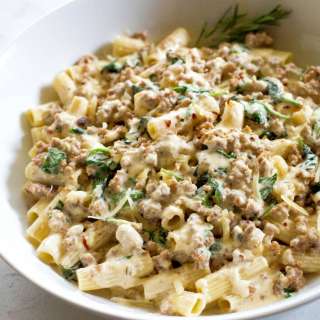 Creamy Sausage and Spinach Pasta