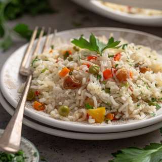 Arroz a Grega (Brazilian Greek Rice Pilaf)