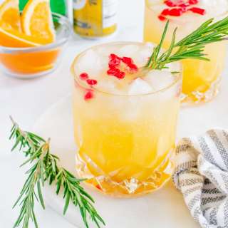 Orange Gin and Tonic Cocktail