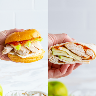Chicken Apple Brie Sandwich (Turkey Apple Brie Wrap)