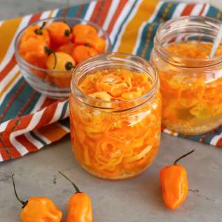 Pickled Habanero Peppers
