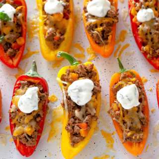 Mini Taco Stuffed Peppers