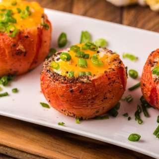 Easy Baked Eggs in a Tomato