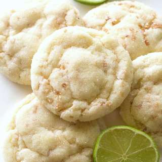 Chewy Coconut Lime Sugar Cookies