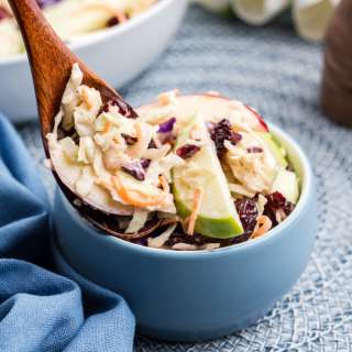 Easy Apple Cranberry Coleslaw