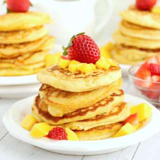 Homemade Mango Pancakes