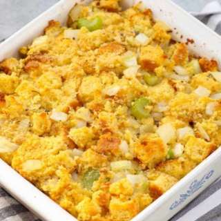 Leftover Cornbread Dressing