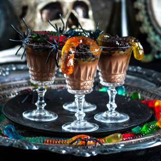 Boozy Dirt Cake with Whiskey Caramel Sauce