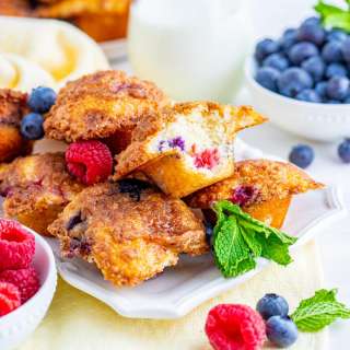 Mini Blueberry Muffins Recipe- (Blueberry Mini Muffins)