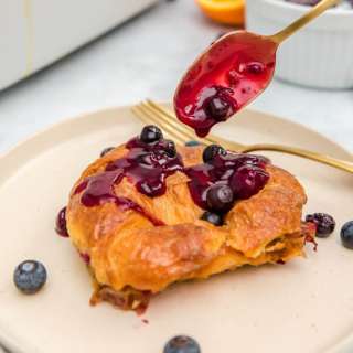 Blueberry Croissant French Toast 