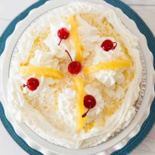 Easy Fruit No Bake Pineapple Pie