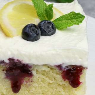 Best Lemon Blueberry Poke Cake Recipe